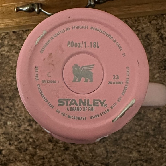 Katydid Stanley Pink Skull and Flower Thermos - Picture 7 of 7